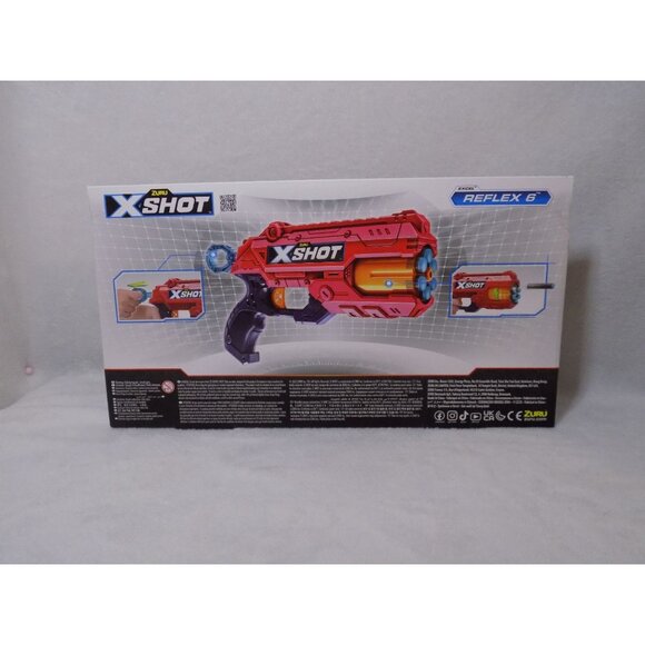 X-Shot Excel Double Reflex 6 Foam Dart Blaster with 16 Darts Multicolor - Picture 6 of 8